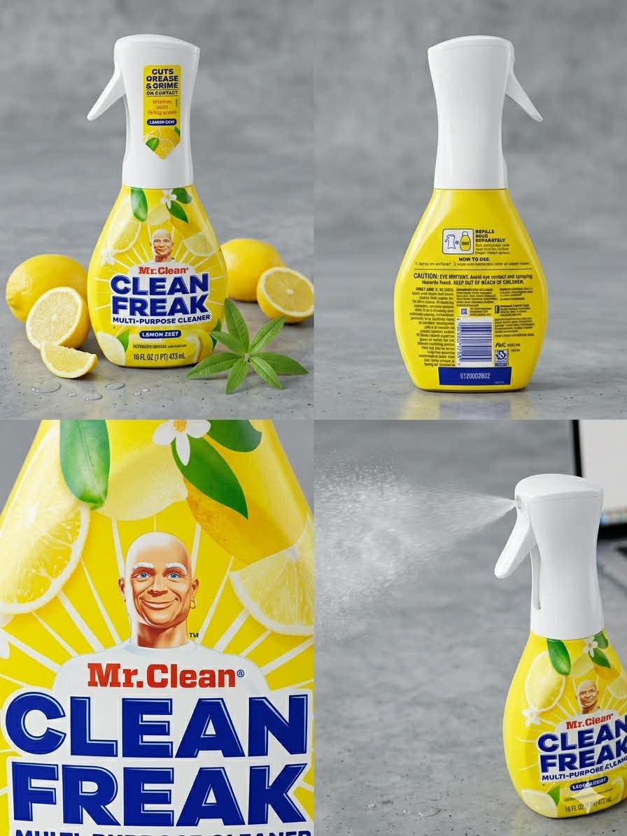Mr.Clean Freak ,Multi-Purpose Cleaner ,Lemon Zest 16fl/oz