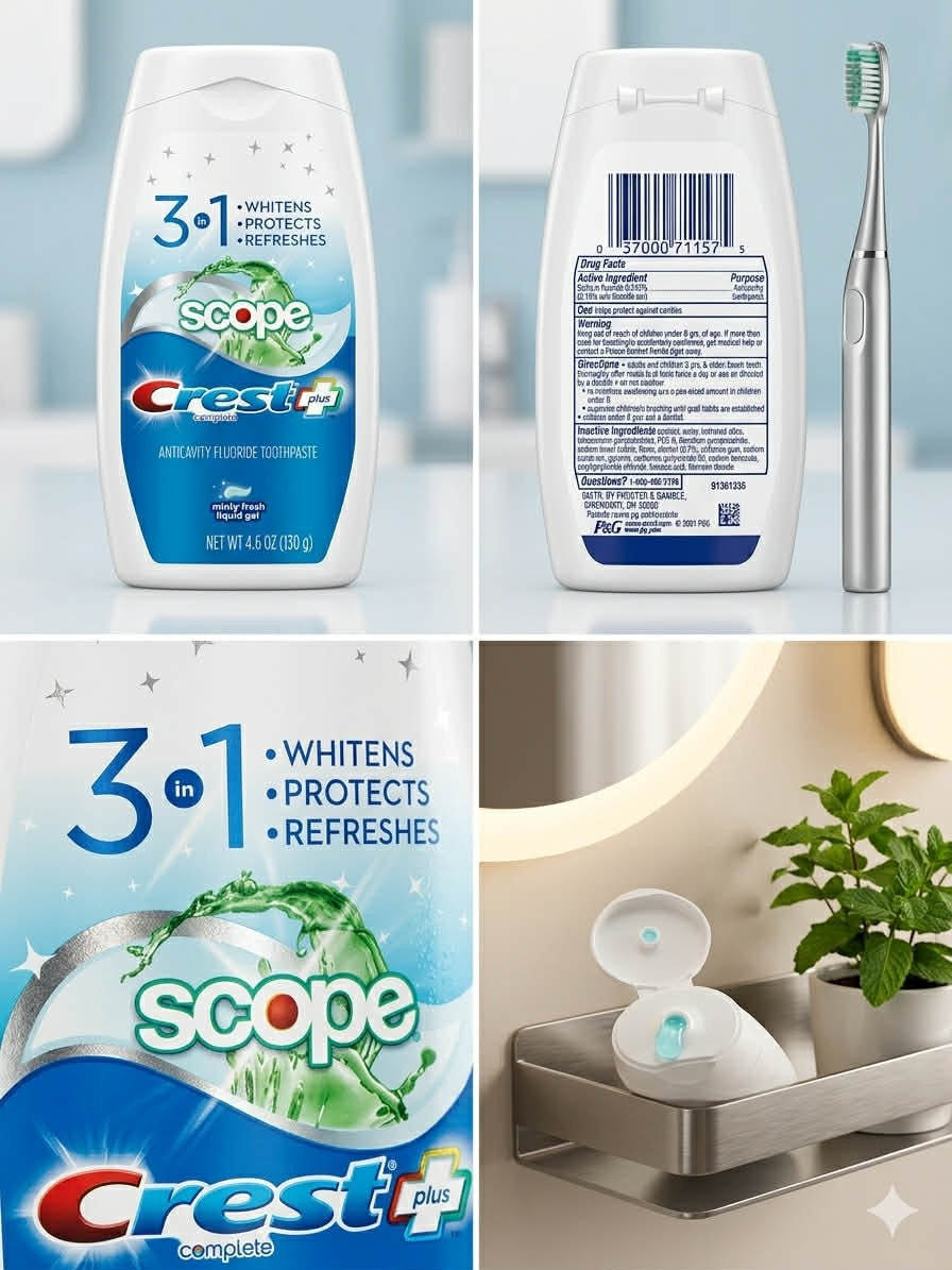 Crest Complete + Scope Toothpaste 4.6oz -Mint