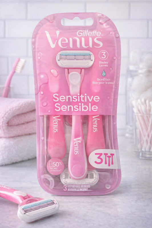 Gillette Venus-3Pack  Disposables Razors -Sensitive Sensible