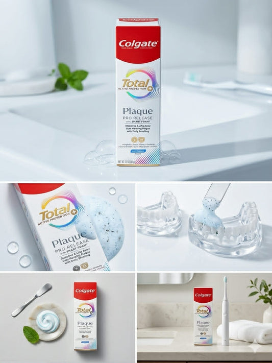 Colgate Total Active Prevention-Plaque Pro Release with Smart Foam 3.0 oz