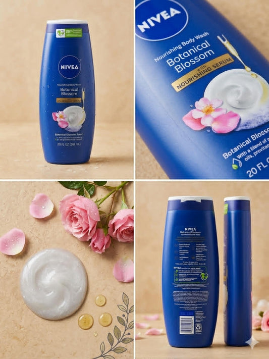 Nivea-Botanical Blossom Scent Bodywash 20FL OZ