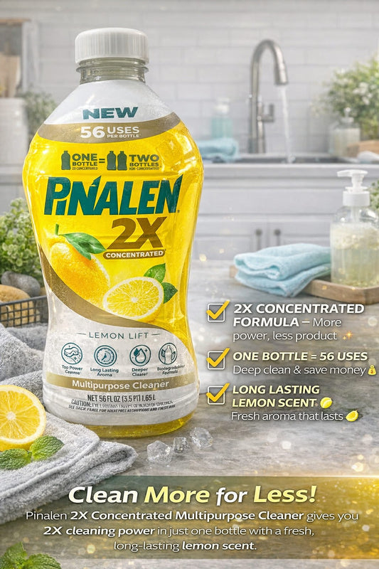 Pinalen 2X Concentrated-Lemon Lift, Multipurpose Cleaner 56 FL OZ