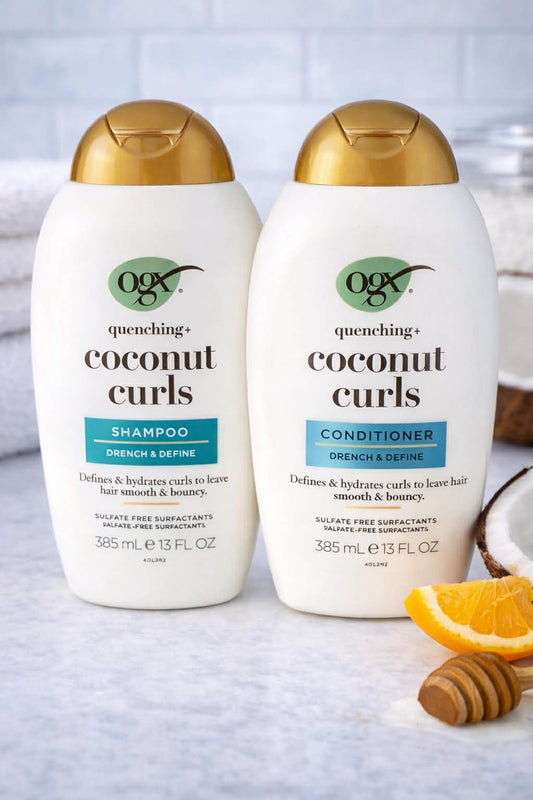 OGX Quenching + Coconut Curls Shampoo & Conditioner Set (13 fl/oz each)
