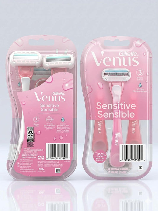 Gillette Venus-3Pack  Disposables Razors -Sensitive Sensible