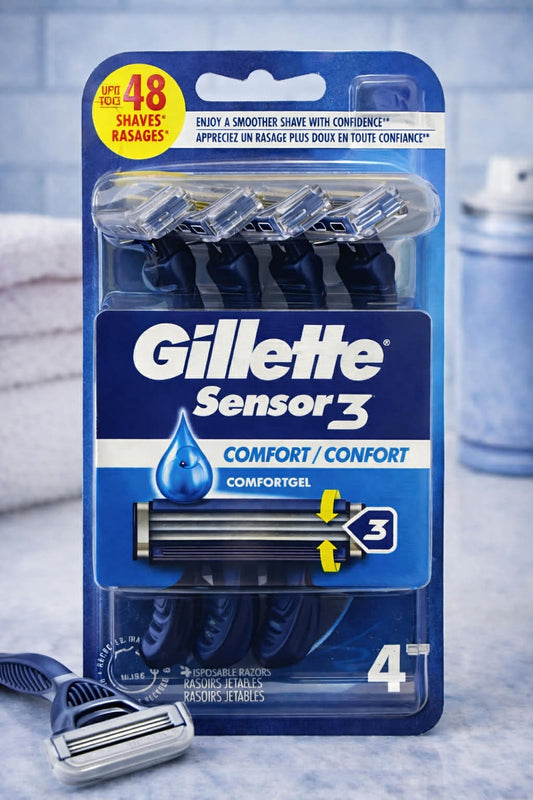 Gillette Sensor 3 -Disposable Razors 4 Pack